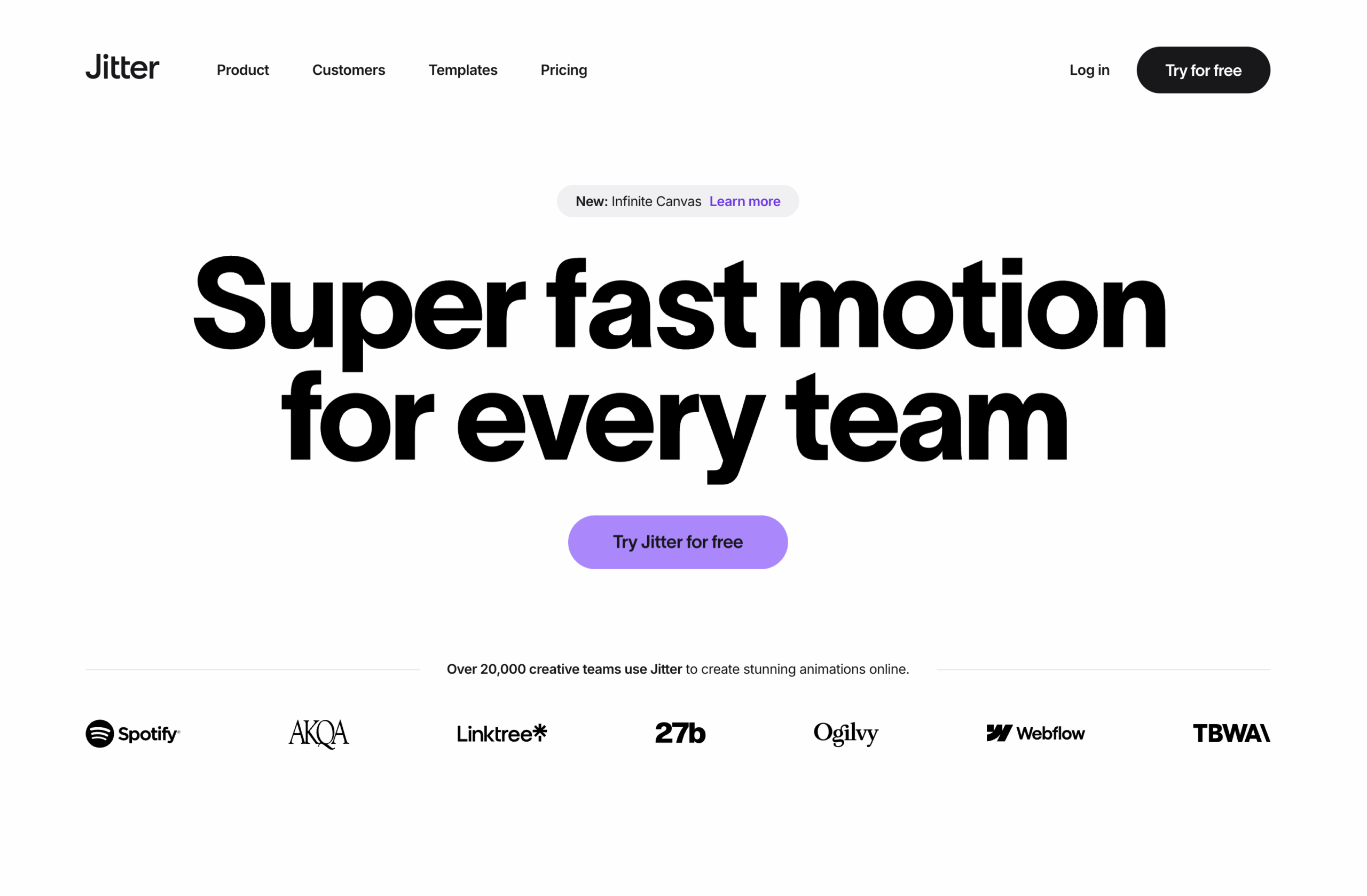 Jitter – online animation editor with templates